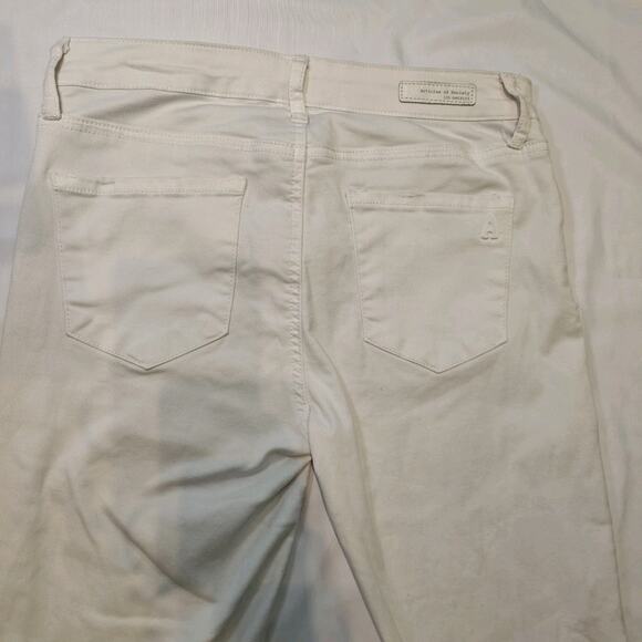 Articles of Society Jeans Women Size 27 White Distressed Mid Rise Frayed Hem - Picture 12 of 16